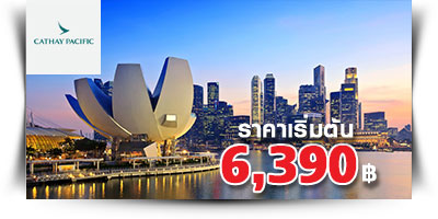 ตั๋วเครื่องบินราคาถูก กรุงเทพ - สิงคโปร์ 